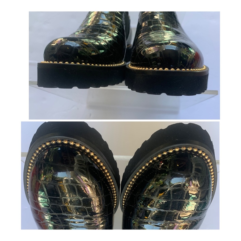 NEW! ⭐️ BROWNS Couture Black LEATHER Loafers ULTRA LIGHT - Picture 9 of 15